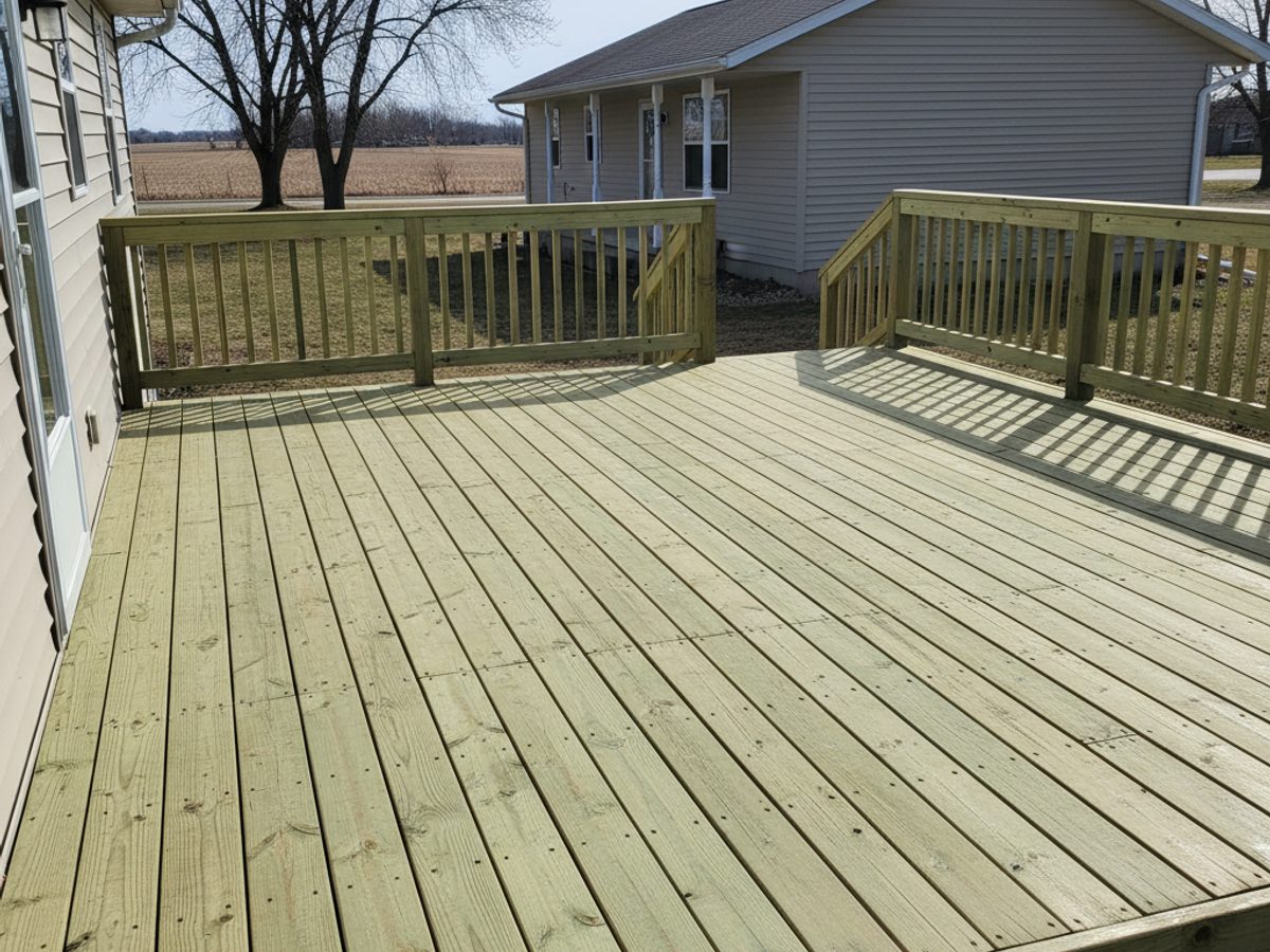 Valley Deck Solutions crew at work on a home in West Allis, WI